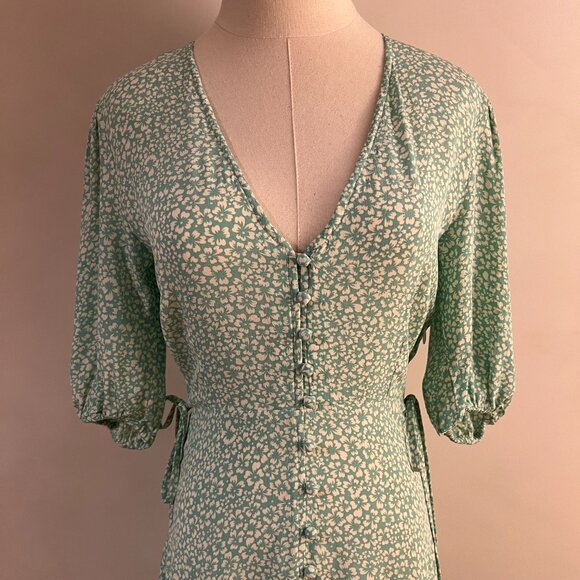 Rixo Staci dress – Green Tea-Length Dress (US 6/UK 10) - Picture 10 of 15